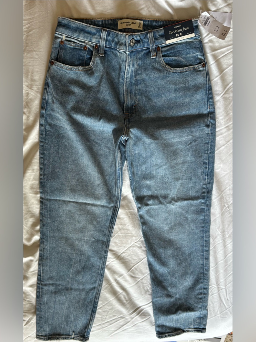 Abercrombie & Fitch Curve Love High-Rise Medium Light Blue Jeans